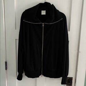 Varley Halley Zip-Through Sweat, Black, Large